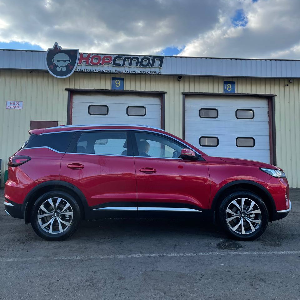 Chery Tiggo перед антикоррозийной обработкой в центре КорСтоп